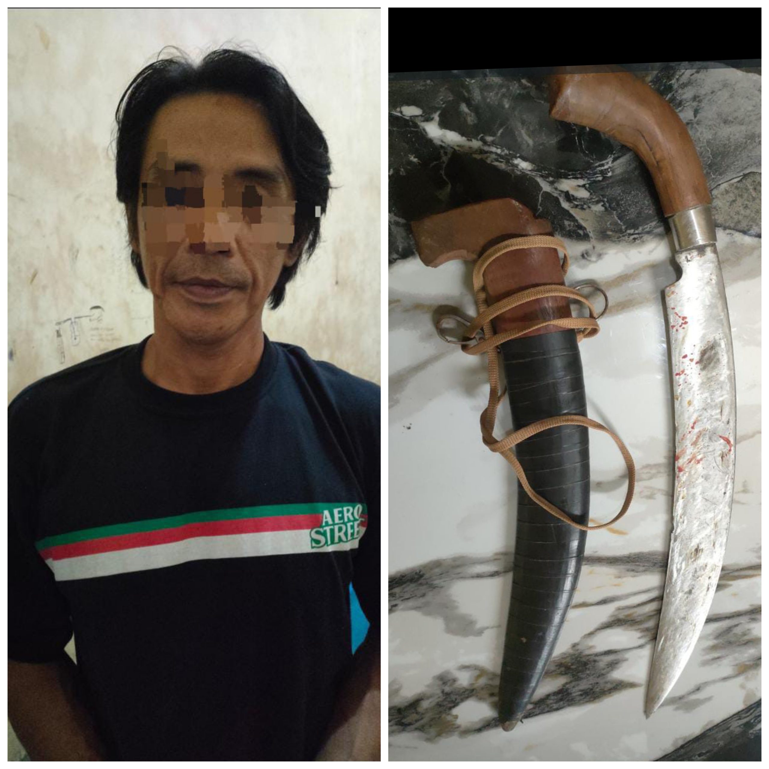 Cekcok Gegara Batu, Warga Pardasuka Bacok Tetangga Sendiri