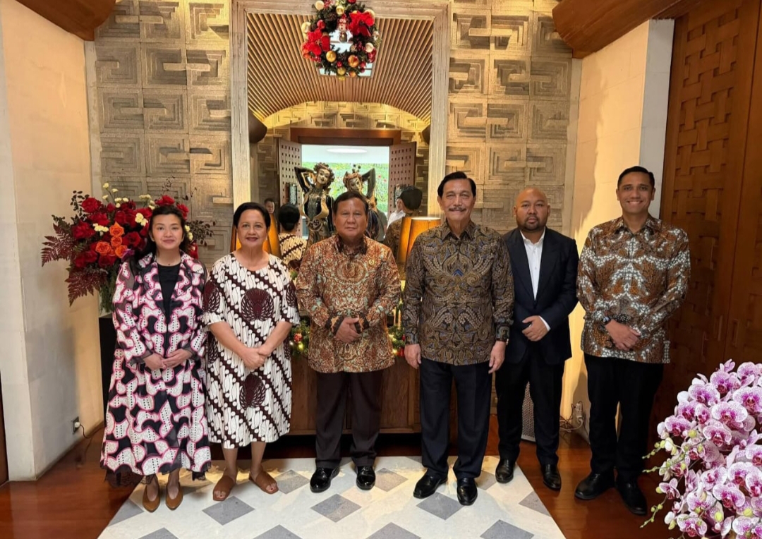 Natalan di Kediaman Luhut, Prabowo Sempat Singgung soal ‘Seed Industry’