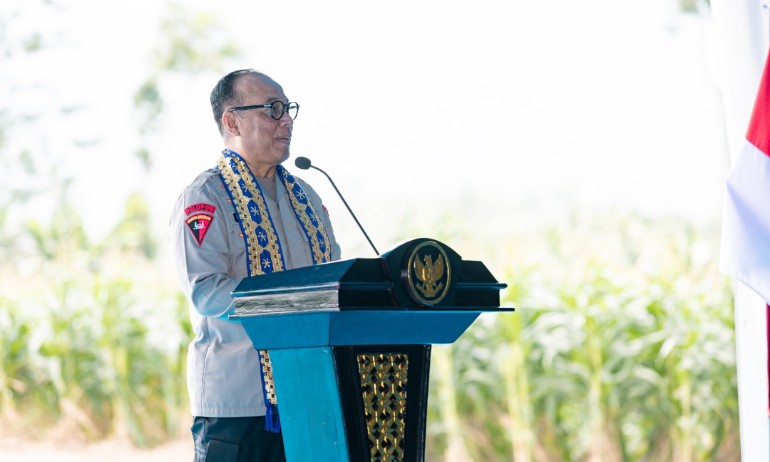 Polri Tanam Jagung di 1.054 Hektare di Lampung, Target Panen 4.216 Ton