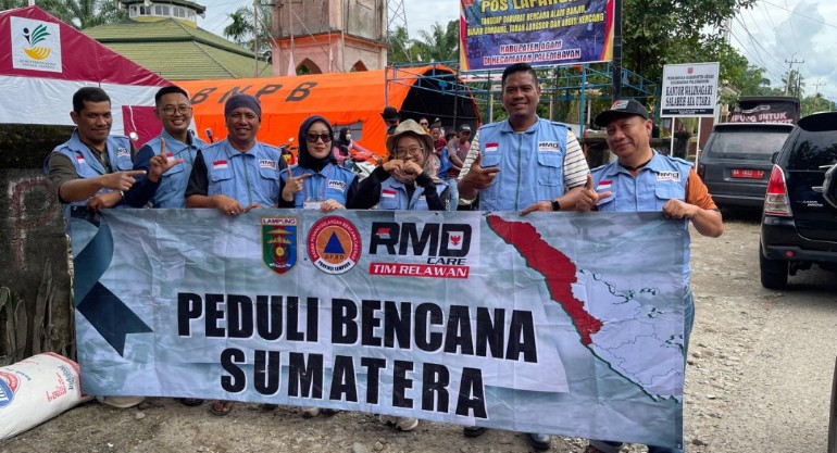 Pemprov Lampung Sebar Relawan untuk Korban Bencana Agam