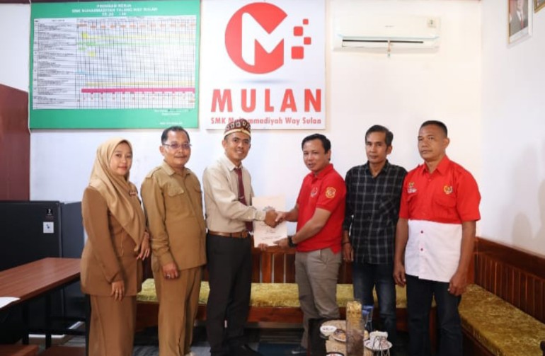 PWRI Lampung Selatan dan SMK Muhammadiyah Way Sulan Teken MoU Pendidikan Jurnalistik