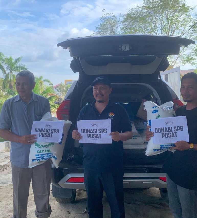 SPS Pusat Salurkan Bantuan ke Wartawan Terdampak Bencana di Aceh Tamiang