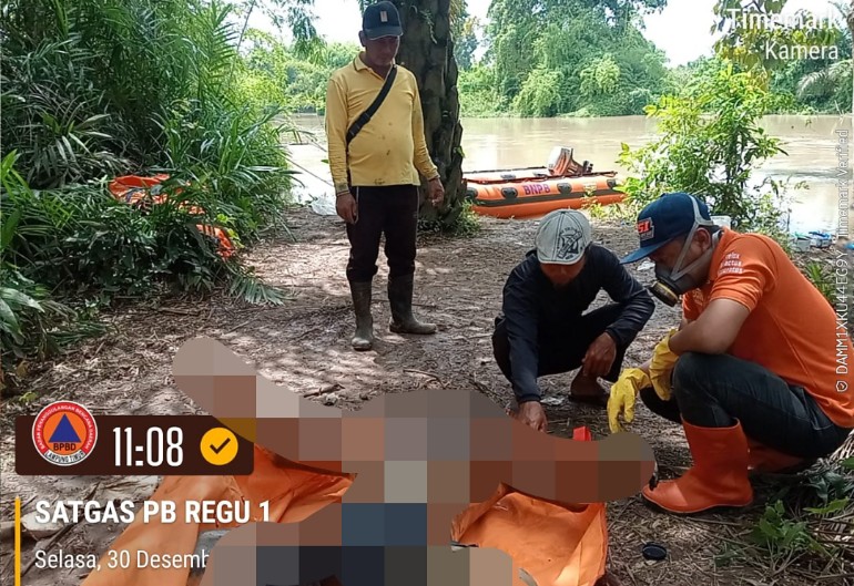 Keluarga Sebut Sumadiyanto Keluar Tenteng Golok Sebelum Ditemukan Tewas di Sungai Way Sekampung