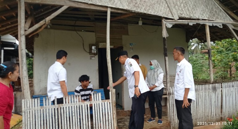 Pemcam Labuhan Maringgai dan UPTD Puskesmas Berikan Pendampingan Remaja Pengidap Trauma Akut