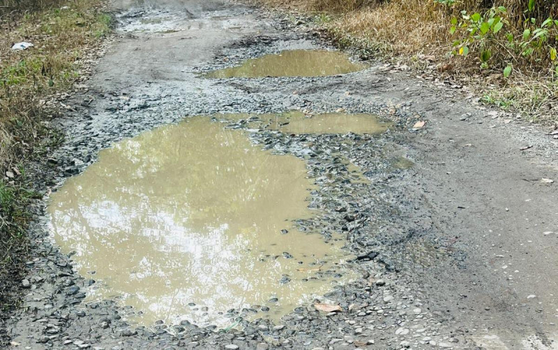 Lapor Bu Ayu Asalasiyah Jalan dan Jembatan Talang Karet Kampung Lembasung Terancam Putus?