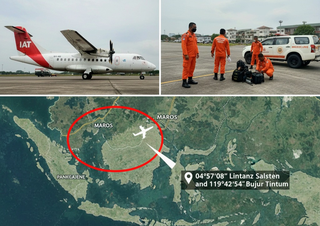 Pesawat IAT Rute Yogyakarta-Makassar Hilang Kontak di Maros, Basarnas Terjunkan Tim Rescue