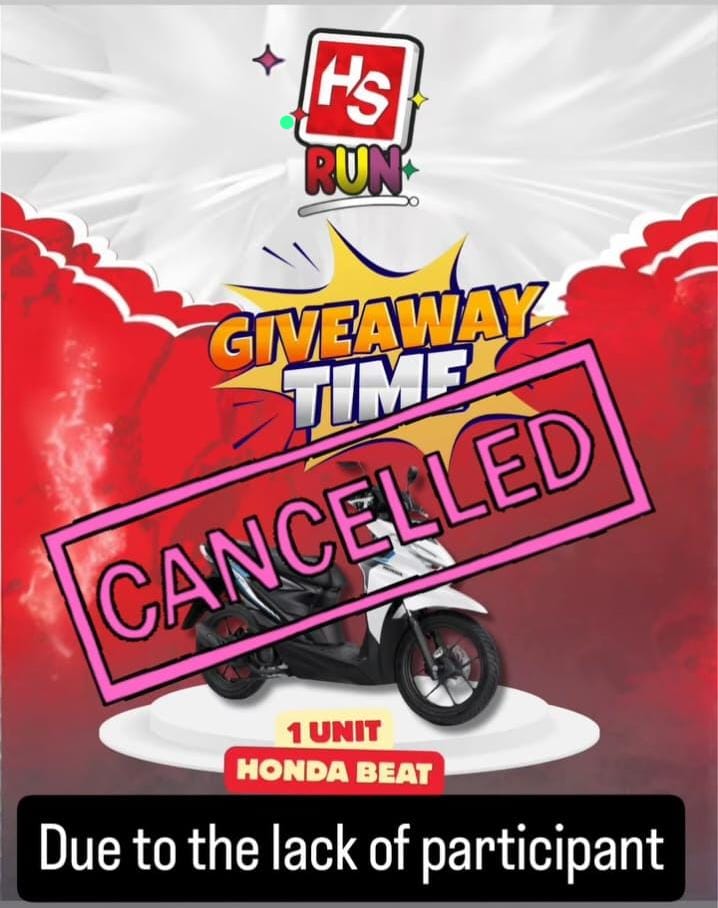 Lomba Konten Berhadiah Motor Dibatalkan, Peserta HS Run 2026 Mengaku Dirugikan