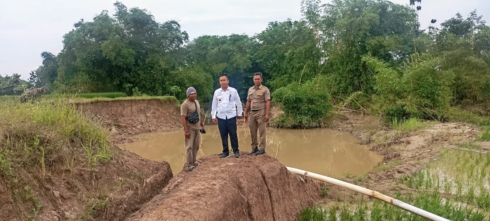 Tambang Pasir Ilegal di Way Sulan Ditertibkan, Rusak Tanggul Sungai dan Sawah Warga