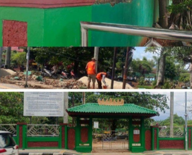 Kejanggalan Proyek TPU Pengajaran: Klaim FHO Selesai, Fakta Lapangan Tembok Rusak Hanya “Ganti Kulit”