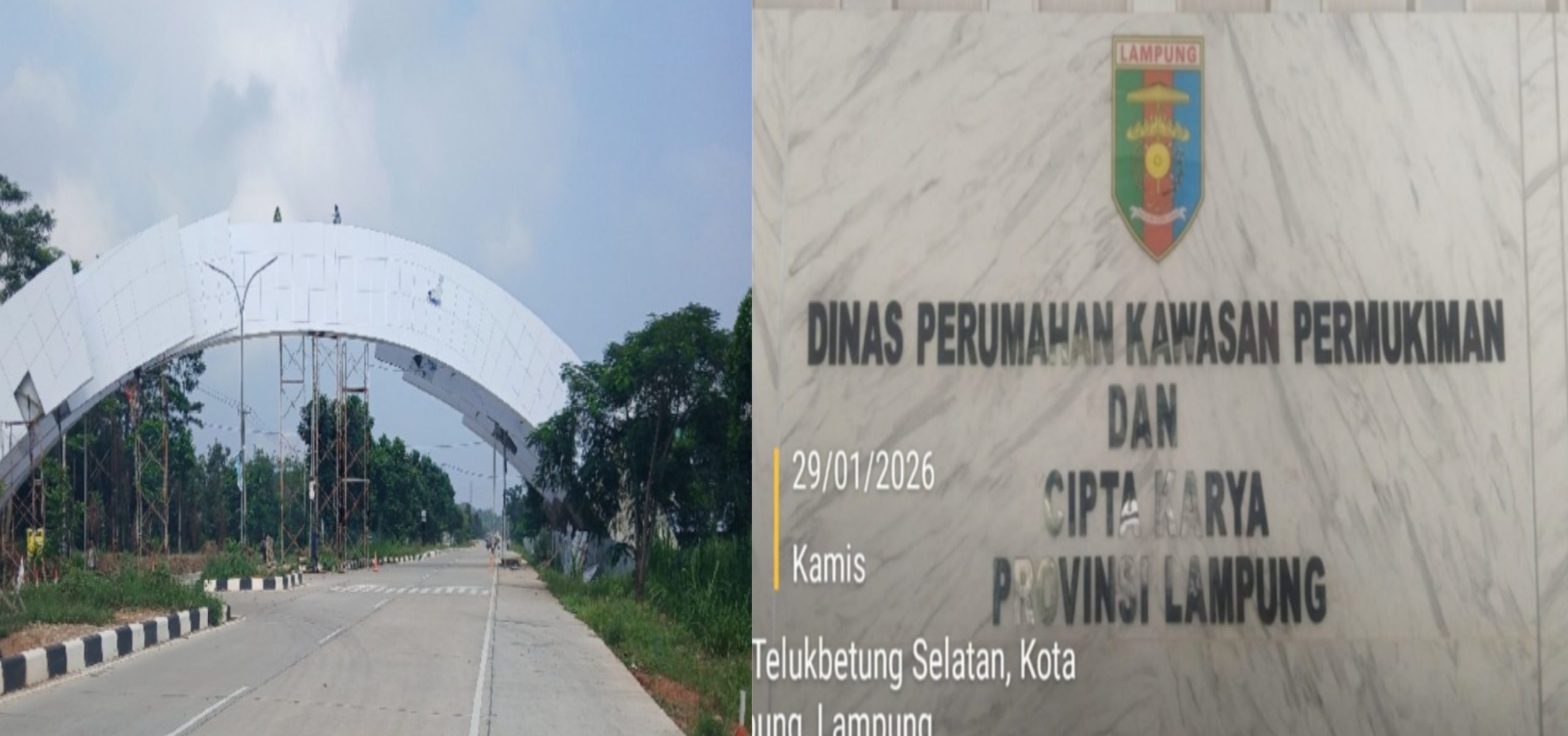 Di Balik Temuan BPK, Proyek Gerbang Selamat Datang Kota Baru Digarap Kontaktor Masuk “Daftar Hitam”, Dinas PKPCK Mengelak
