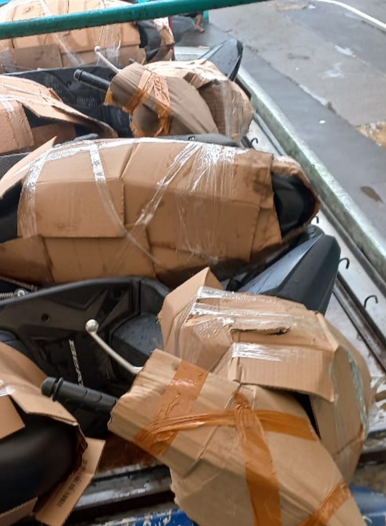 Polisi Gagalkan Penyelundupan Motor Bodong di Pelabuhan Merak