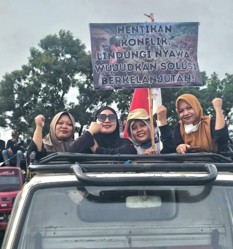 Ribuan Warga Desa Penyangga Demo TNWK, Tuntut Solusi Konflik Gajah-Manusia