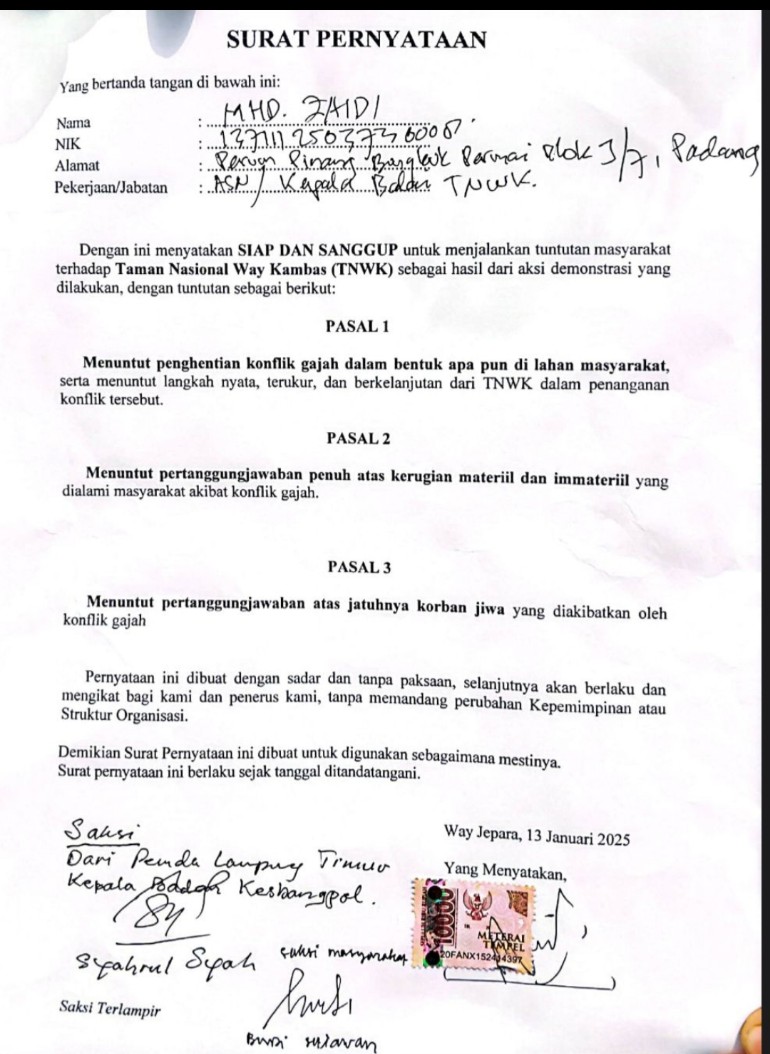 Di Balik Kesepakatan Konflik Gajah Way Kambas: Akhir Konflik atau Sekadar Redam Aksi?