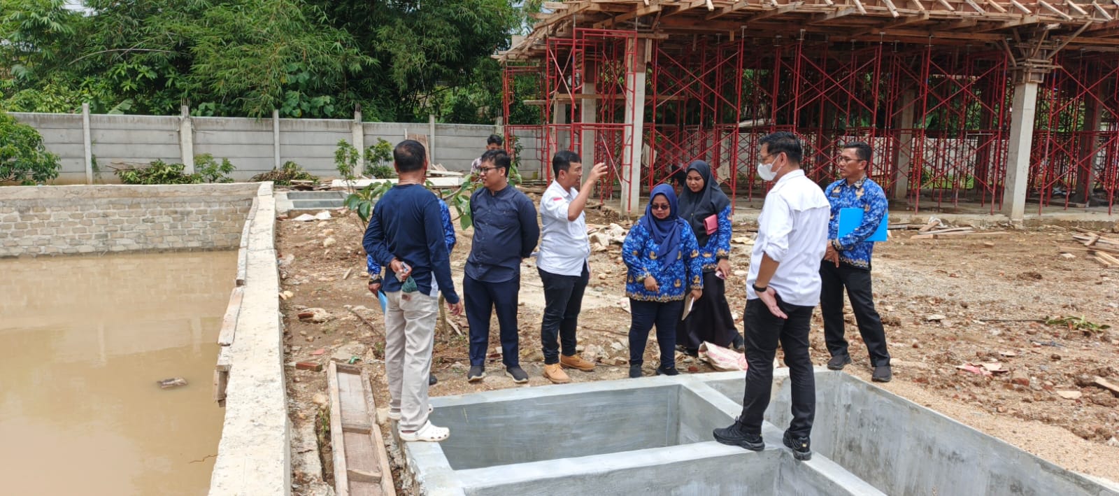 Tim Terpadu Pemkab Pesawaran Identifikasi Penyebab Banjir di Sekitar RS Urip Gedong Tataan