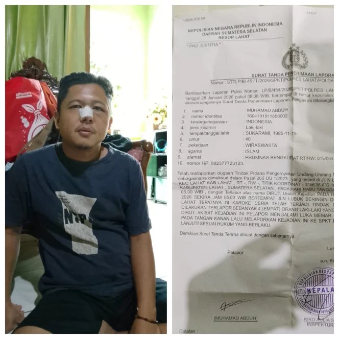 Anggota PWI Lahat Dikeroyok 4 OTK di Tempat Karaoke, PWI Sumsel: Usut Tuntas, Jangan Ada Premanisme!