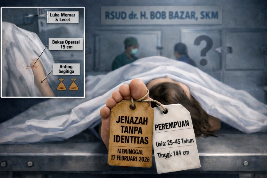 Warga Diminta Bantu Identifikasi Jenazah Perempuan Anonim di RSUD Bob Bazar: Hidung Mancung dan Anting Segitiga