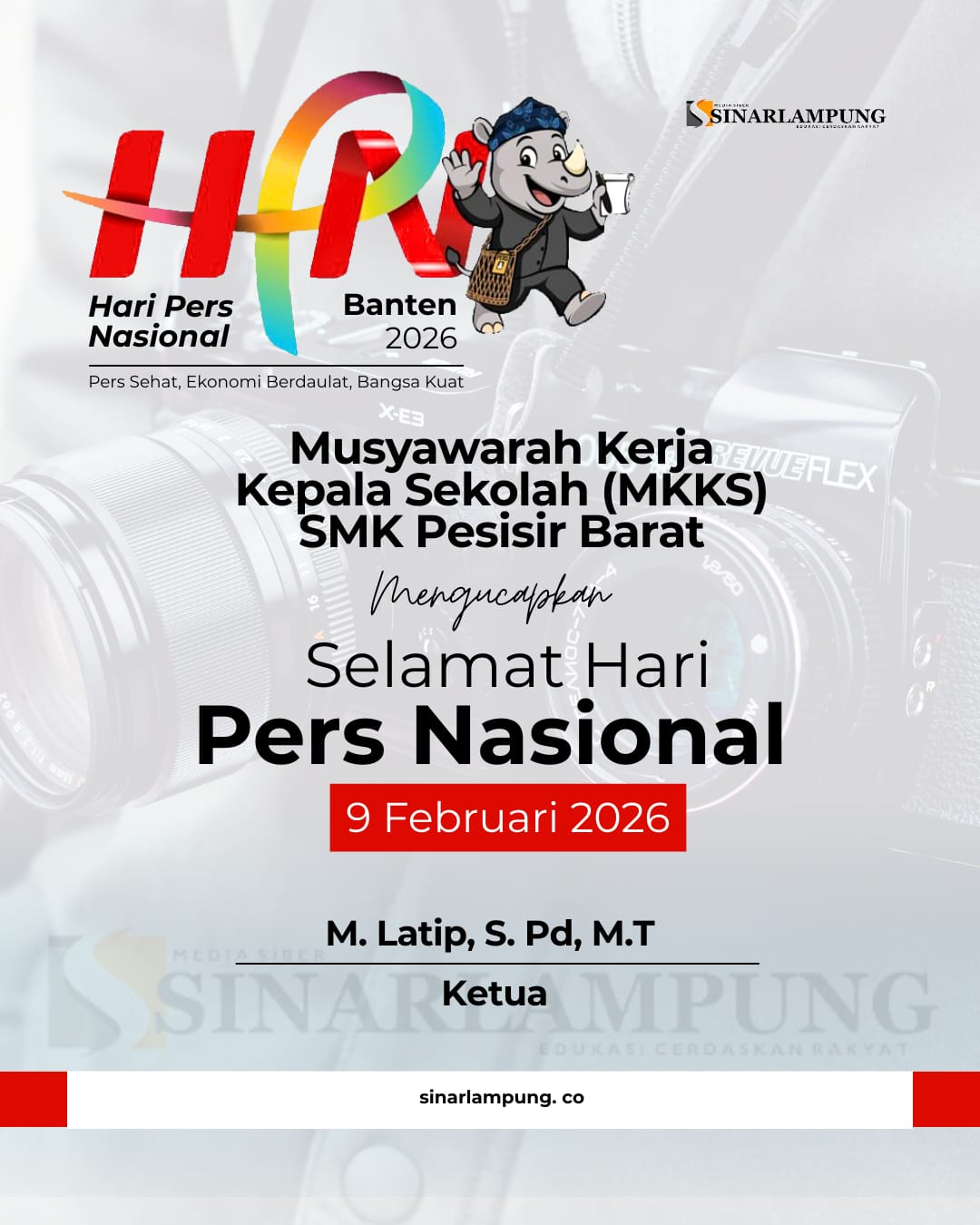 Ucapan HPN dari MKKS Pesisir Barat