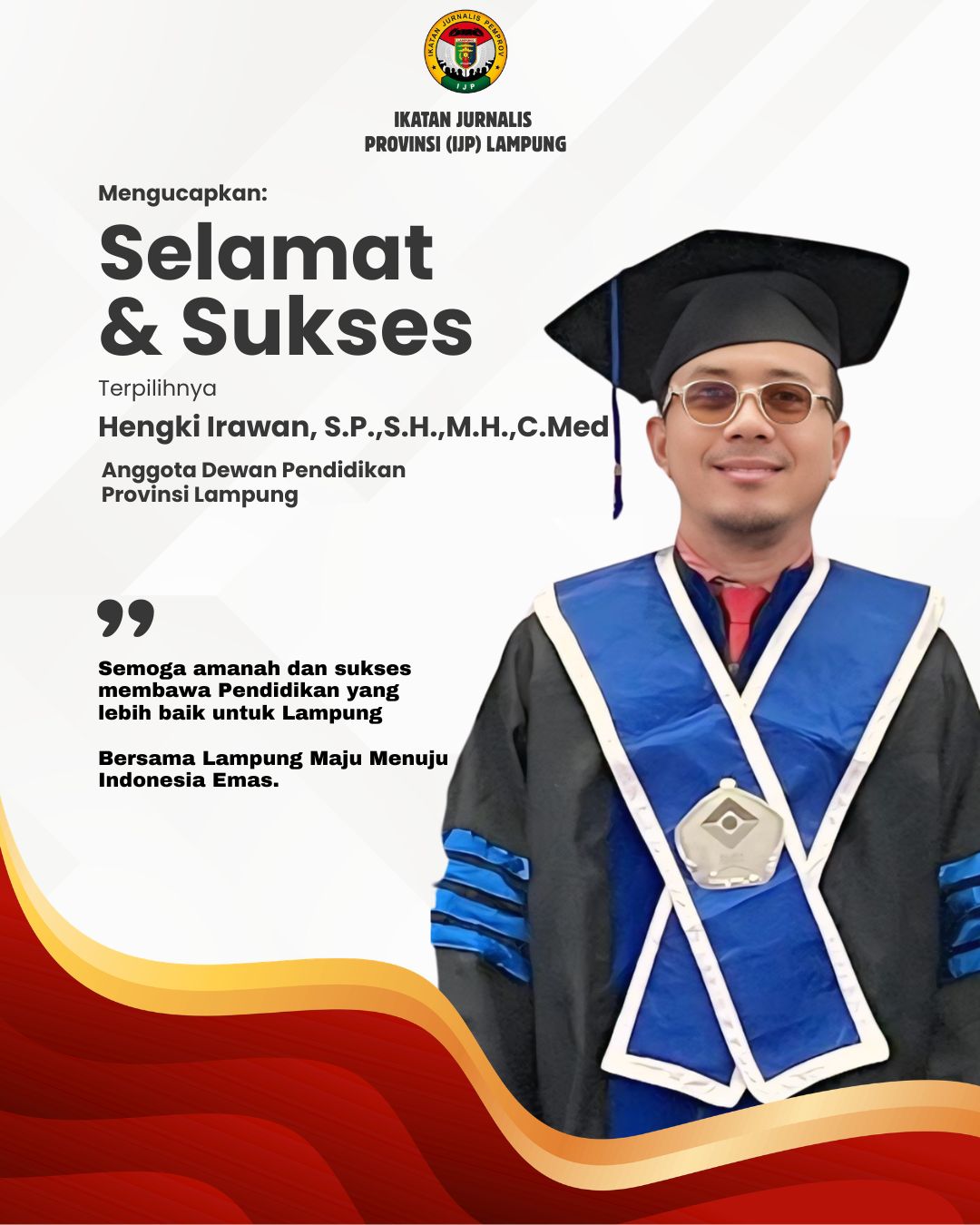 Resmi Masuk Dewan Pendidikan, Hengki Irawan Ingin Tak Ada Lagi Anak Lampung Putus Sekolah