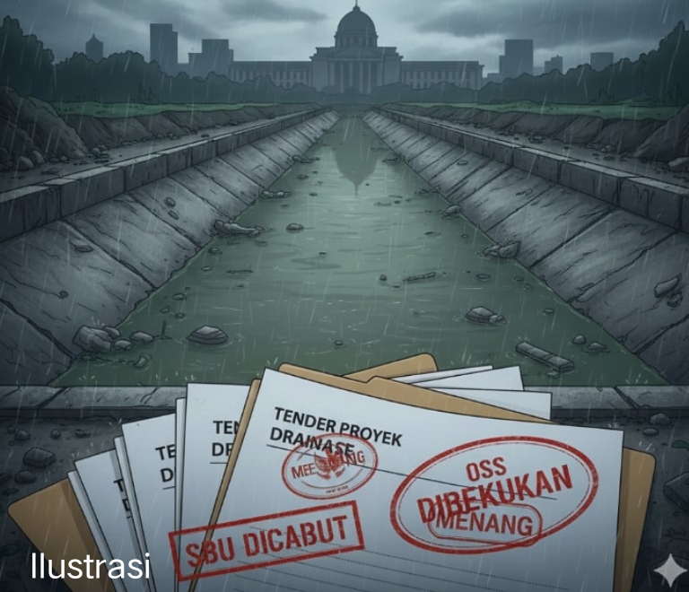 Dugaan Skandal Tender Drainase Bandar Lampung: Kontraktor Menang Meski SBU Dicabut dan OSS Dibekukan