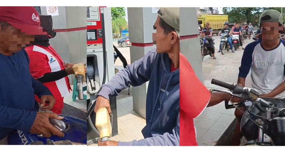 Pengepul Kuasai SPBU Fajarisuk, Warga Kerap Tak Kebagian