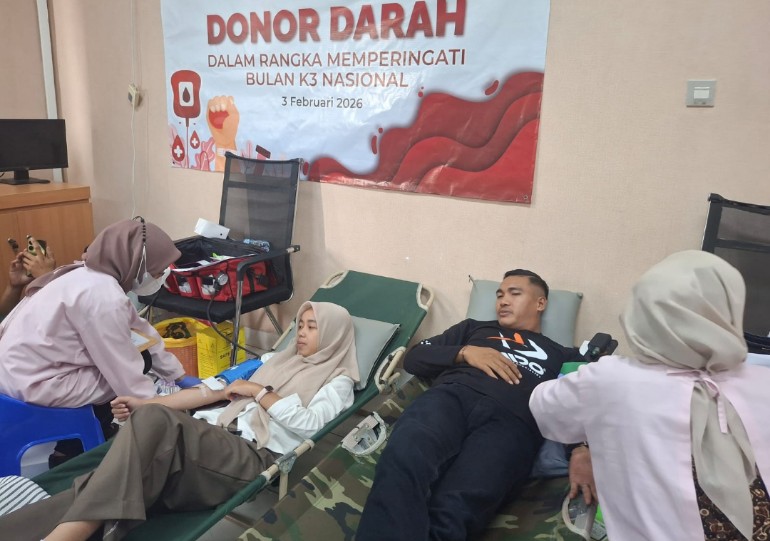 Dorong Kepedulian Sosial, Tol Bakter Gelar Donor Darah bagi Karyawan