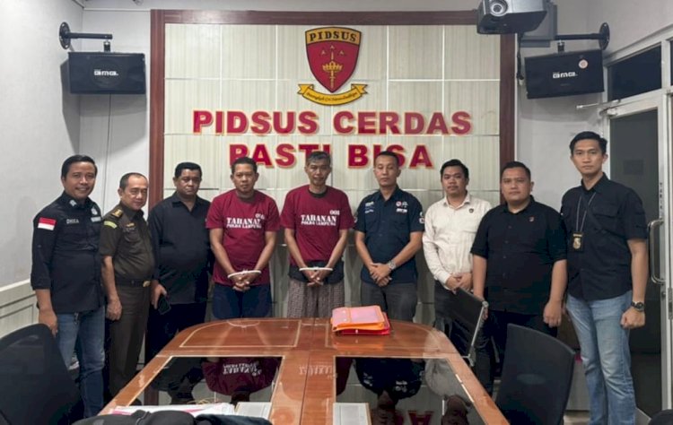 Dua Tersangka Korupsi Bendungan Margatiga Yang Seret Nama eks Bupati Zaiful Bukhori di Kirim ke Rutan Way Hui