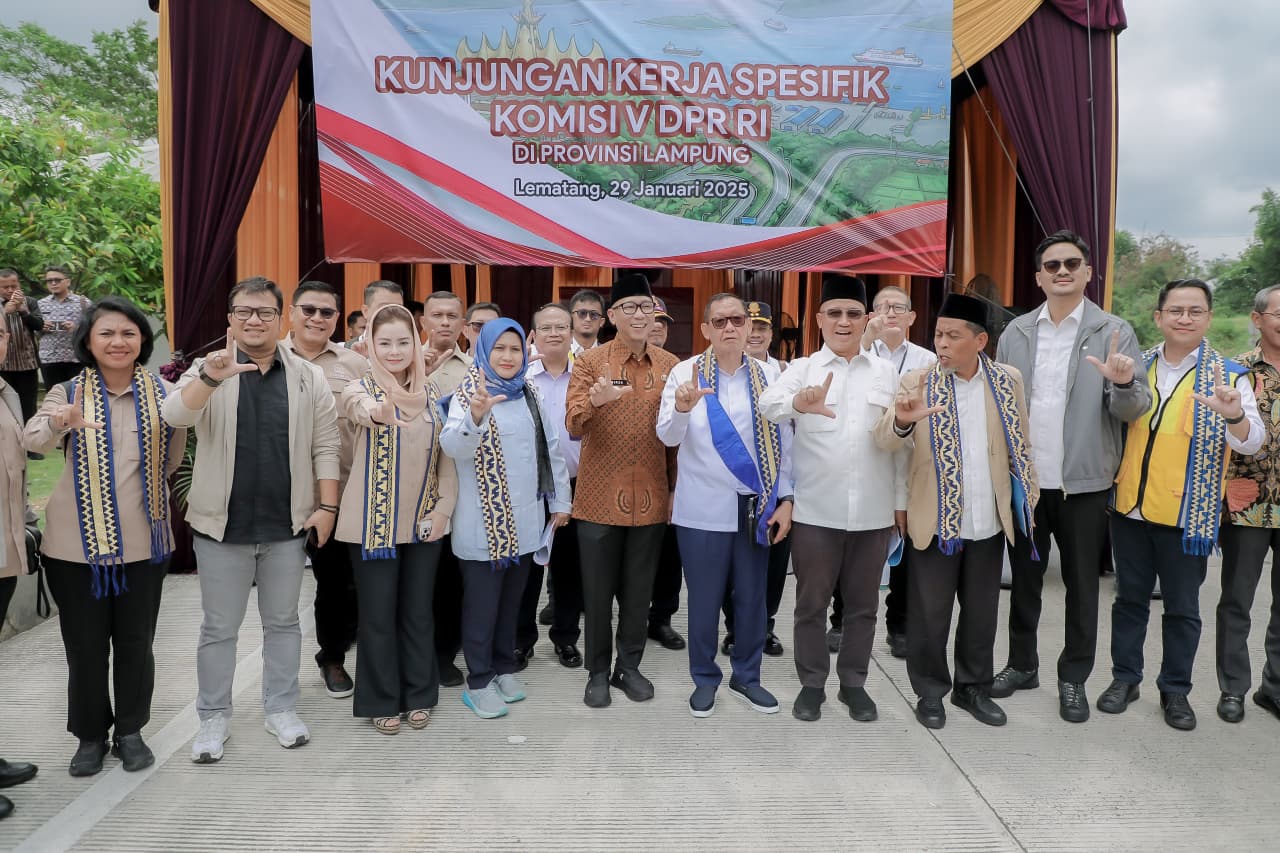 Gubernur Mirza Dorong Pembangunan Infrastruktur Strategis Lampung
