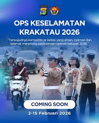Operasi Keselamatan Krakatau 2026, Ini 9 Target Pelanggaran Prioritas