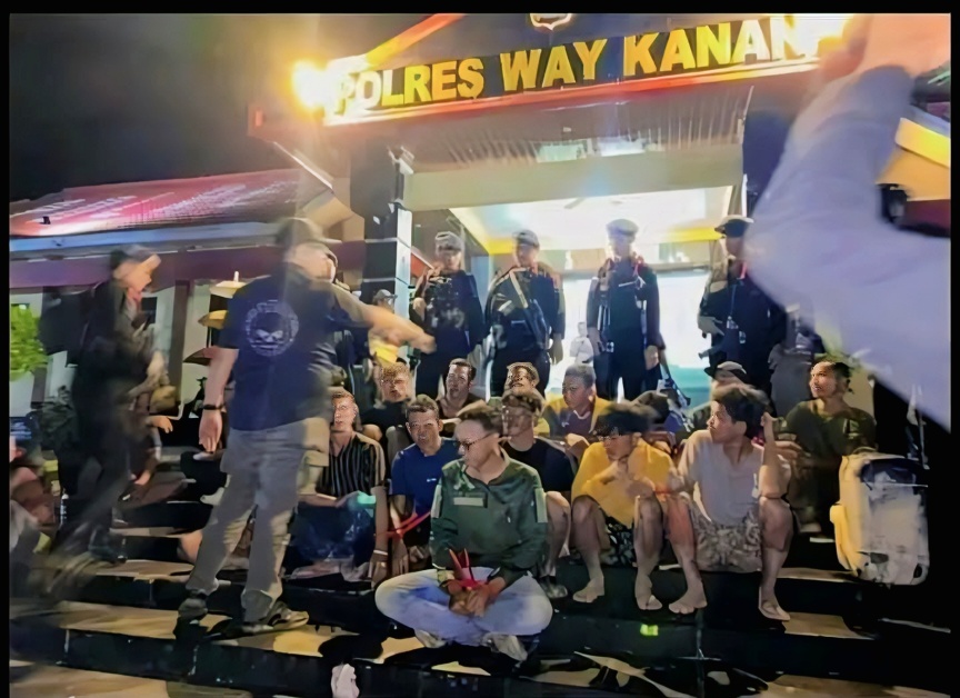 Tim Gabungan Polri Gerebek Tambang Emas Ilegal di Way Kanan, Puluhan Penambang dan Alat Berat Diamankan