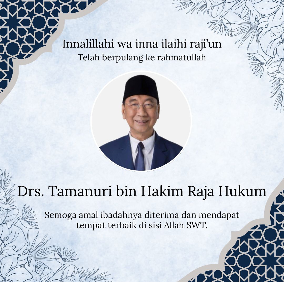 Mantan Bupati Way Kanan Tamanuri Tutup Usia