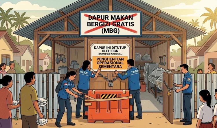 Lalai Sanitasi, Badan Gizi Nasional Hentikan Sementara 67 Dapur di Lampung, Ini Daftarnya