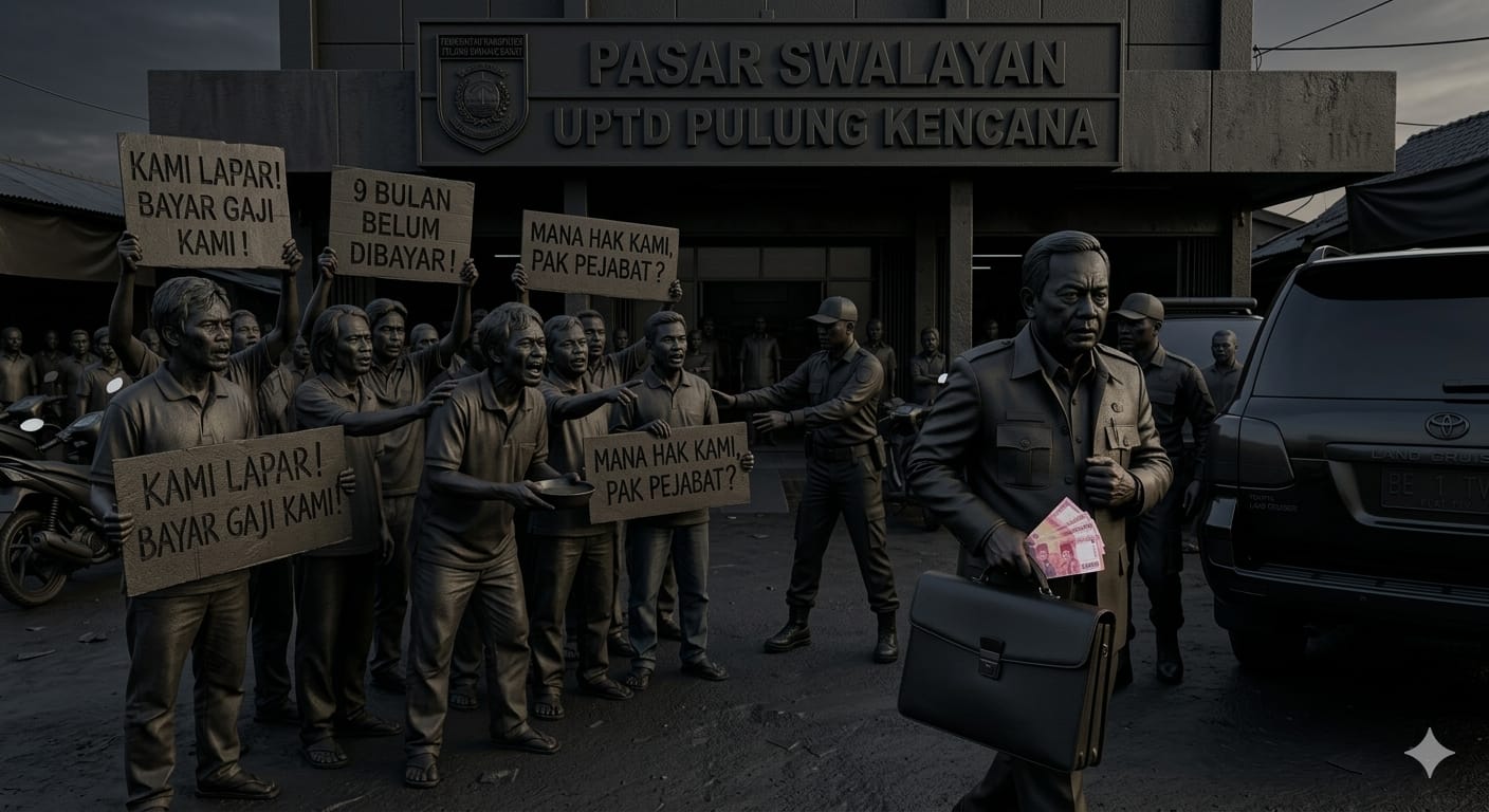 Lebaran Sudah Dekat, Gaji Petugas Kebersihan, Keamanan, dan Teknisi UPTD Pasar Pulung Kencana Belum Dibayar