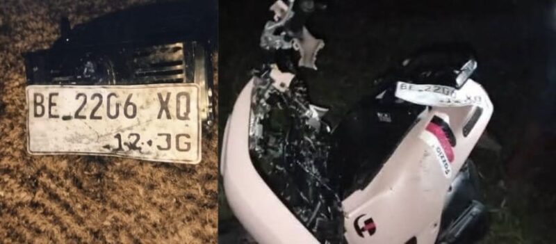 Laka Lantas Maut di Jalinbar Ngambur Pesisir Barat, Dua Remaja Asal Pesisir Selatan Tewas