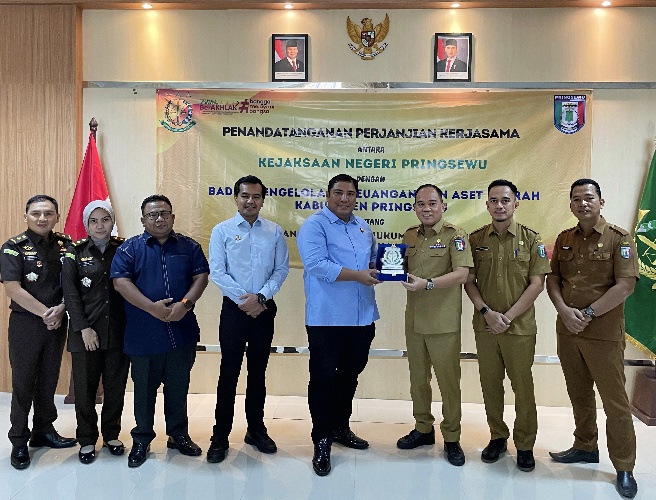 Perkuat Tata Kelola Aset, BPKAD Pringsewu Gandeng Kejari dalam Bidang Datun