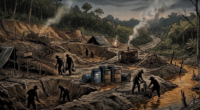 Drakor Satir Tambang Emas Ilegal Lampung