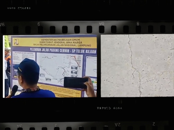 Proyek Jalan Padang Cermin-Teluk Kiluan Rp48,2 Miliar Diprotes, Mutu Beton Dasar BPJN Diduga Asal-asalan