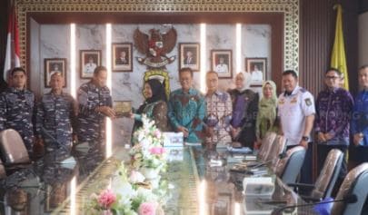 Wali Kota Eva Dwiana Terima Audiensi Danlanal Lampung