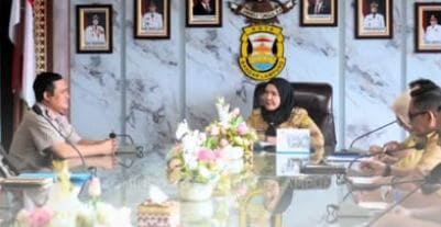 Wali Kota Eva Dwiana Terima Audiensi Pimpinan BPN