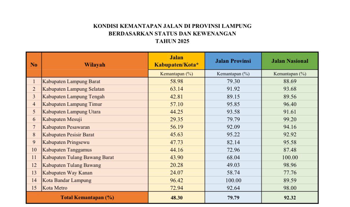 Data Ungkap Jalan Rusak Terbanyak Ada di Kabupaten/Kota, Bukan Kewenangan Provinsi