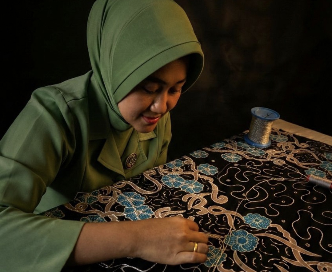 Merajut Benang Emas di Tengah Tugas Negara: Perjalanan Asri Bangkitkan Tapis Lampung