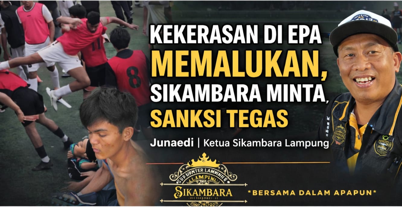 Kekerasan di EPA Memalukan, Sikambara Minta Sanksi Tegas, Junaedi: Ini Alarm Bahaya Pembinaan Sepak Bola Usia Muda