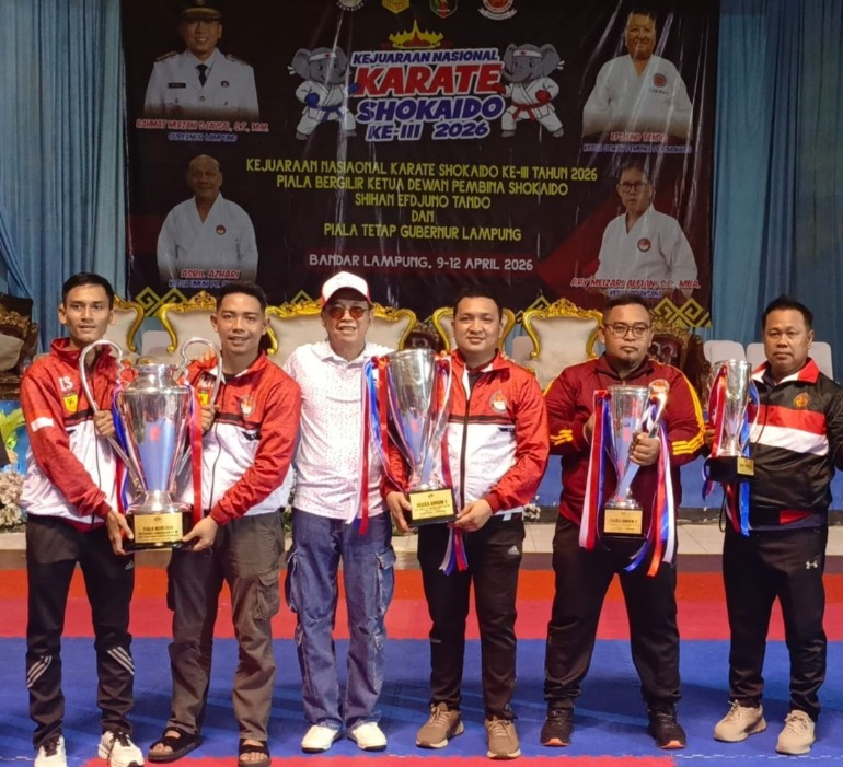 Lampung Borong Medali di Kejurnas Karate Sukaido