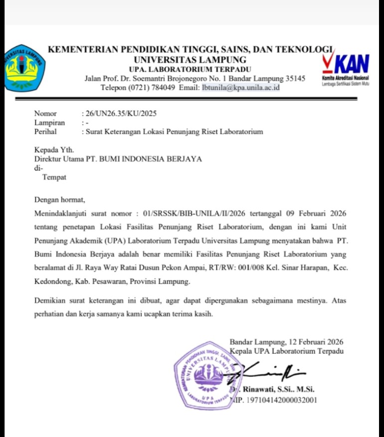 Bikin Gaduh, Izin Pembangunan Penunjang Riset Laboratorium Unila di Kedondong Dipertanyakan
