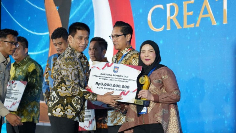 Bandar Lampung Raih Juara I Creative Financing dari Kemendagri