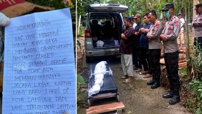 Penemuan Jasad Bocah Perempuan Terbungkus Kardus di Katibung, Disertai Surat Wasiat Orang Tua