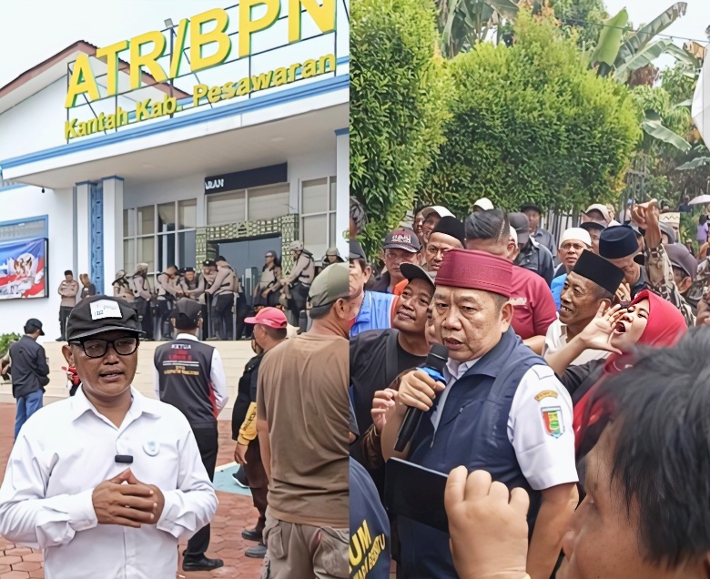 BPN Pesawaran Dikepung Ribuan Massa, Warga Tuntut Kejelasan Penerbitan Sporadik