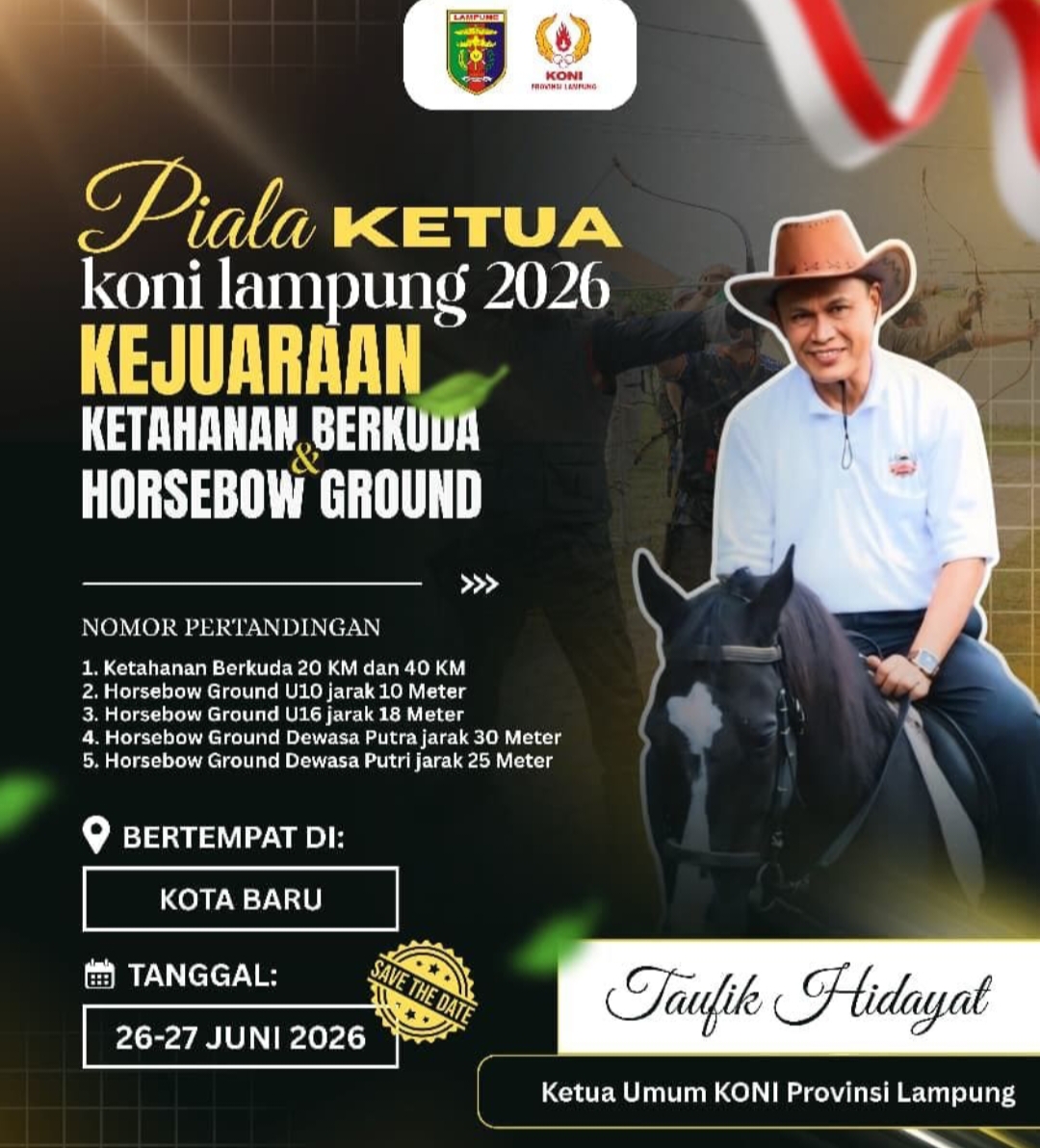 Hobi Berkuda? Saatnya Rebut Piala Ketua KONI Lampung Terbesar dan Perdana Akhir Pekan Ini