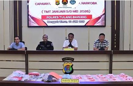 Polres Tulang Bawang Ringkus Mahasiswa dan Pasutri Bandar Ekstasi