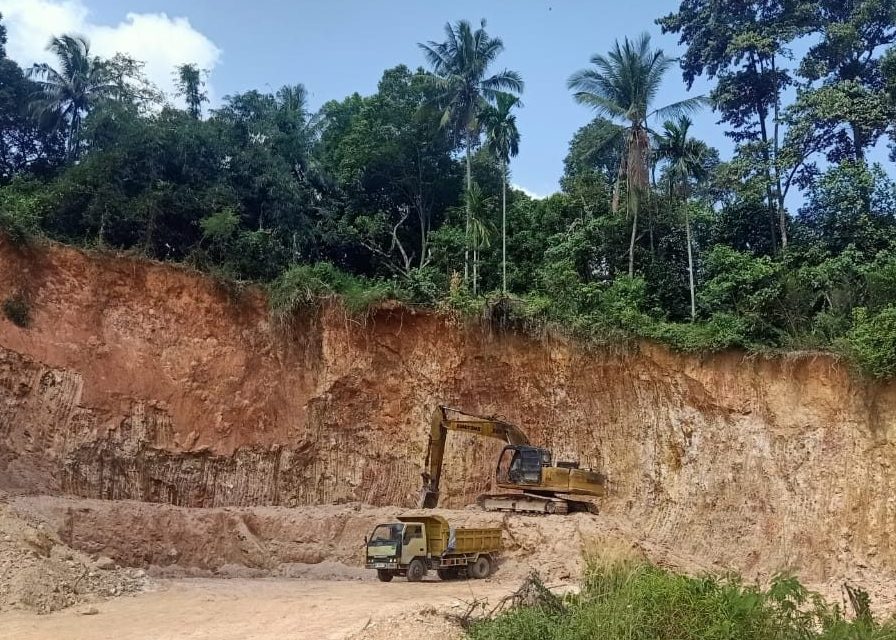 Komitmen Pemprov Diuji, Pengerukan Gunung Langgar Lampung Selatan Masih Terus Berlangsung