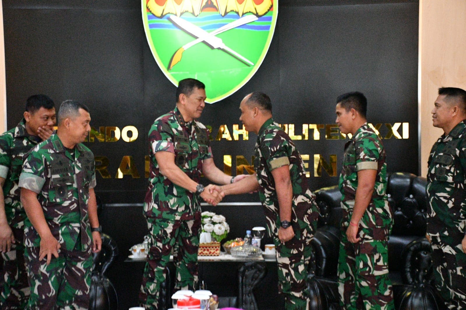 Danbrigif 4 Mar/BS Perkuat Sinergi dengan Pangdam XXI/RI, Sempat Bahas Motor Cross HUT TNI ke-81 di Pesawaran